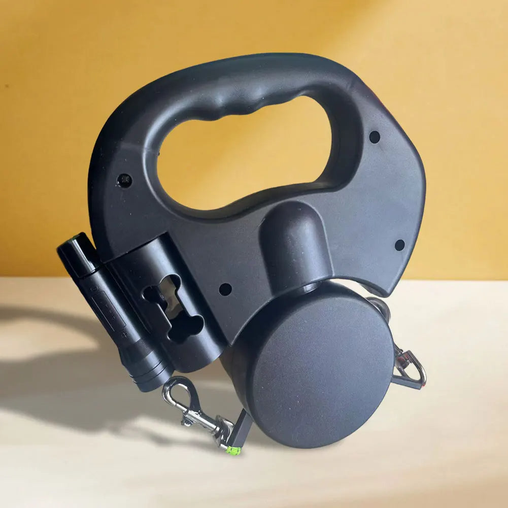Dual Dog Leash With Flashlight